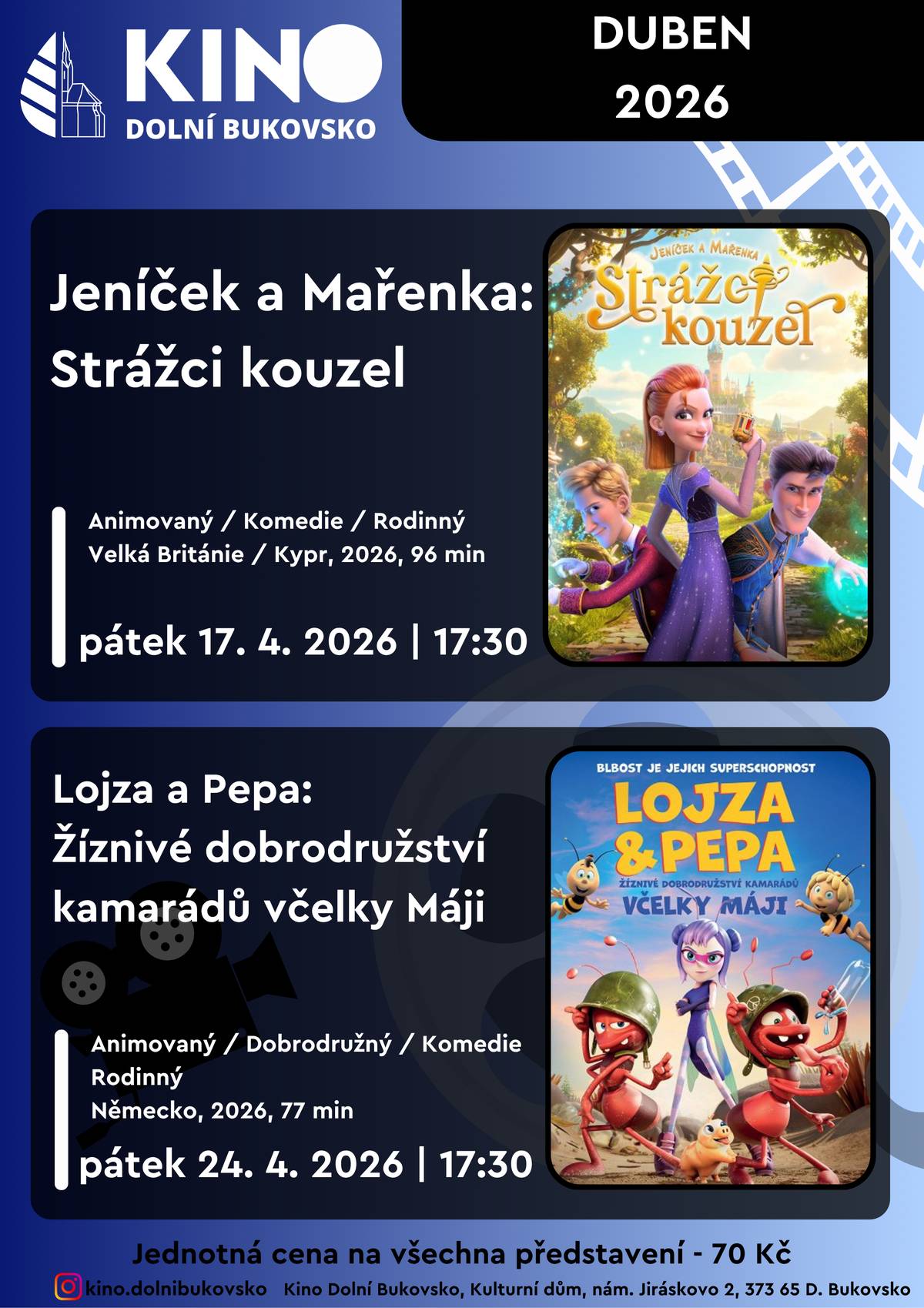 Jeníček a Mařenka: Strážci kouzel v pátek 17.4. od 17:30.