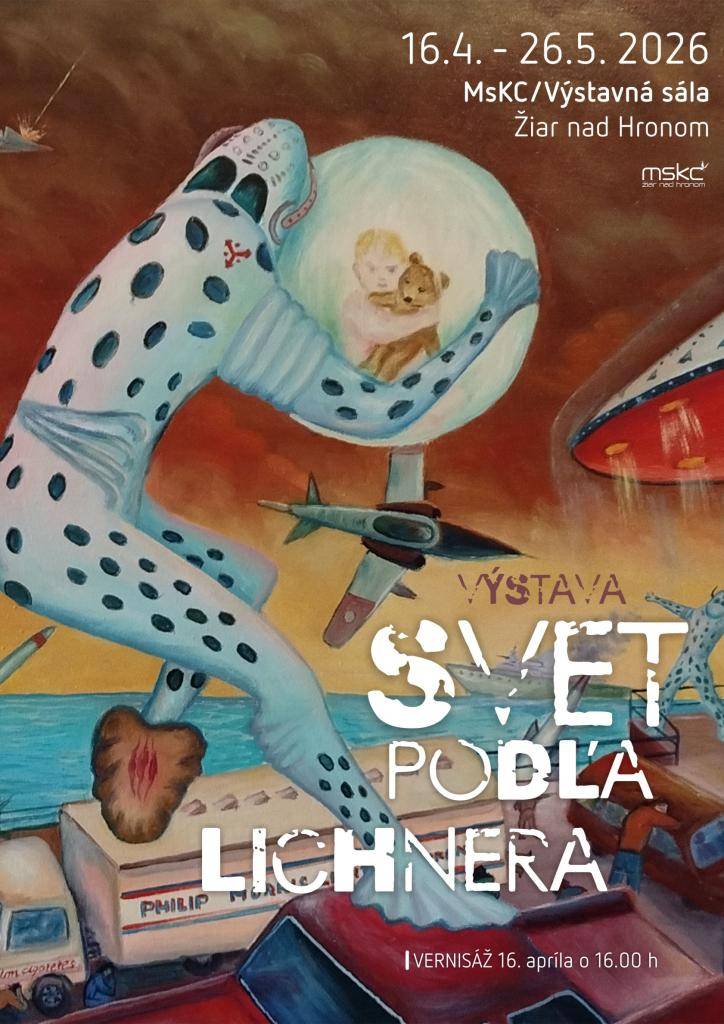 Važení občania, dovoľujeme si dať Vám do pozornosti VÝSTAVU občana našej obce, výtvarníka Janka Lichnera.Ide o seniora v úctihodnom veku(92 rokov), jeho životná vitalita je obdivuhodná... Výstava sa bude konať 16. 4. – 26. 5. 2026 vo výstavnej sále MsKC v Žiari nad Hronom. Srdečne Vás pozývame.