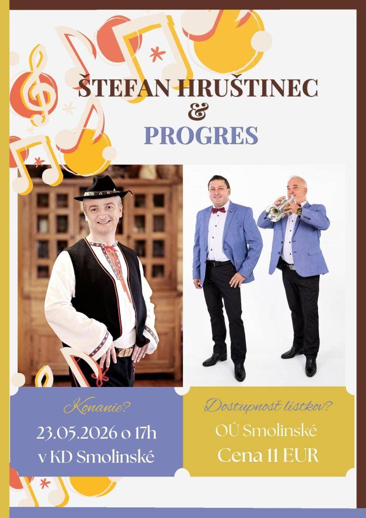 23.mája 2026 v KD Smolinské