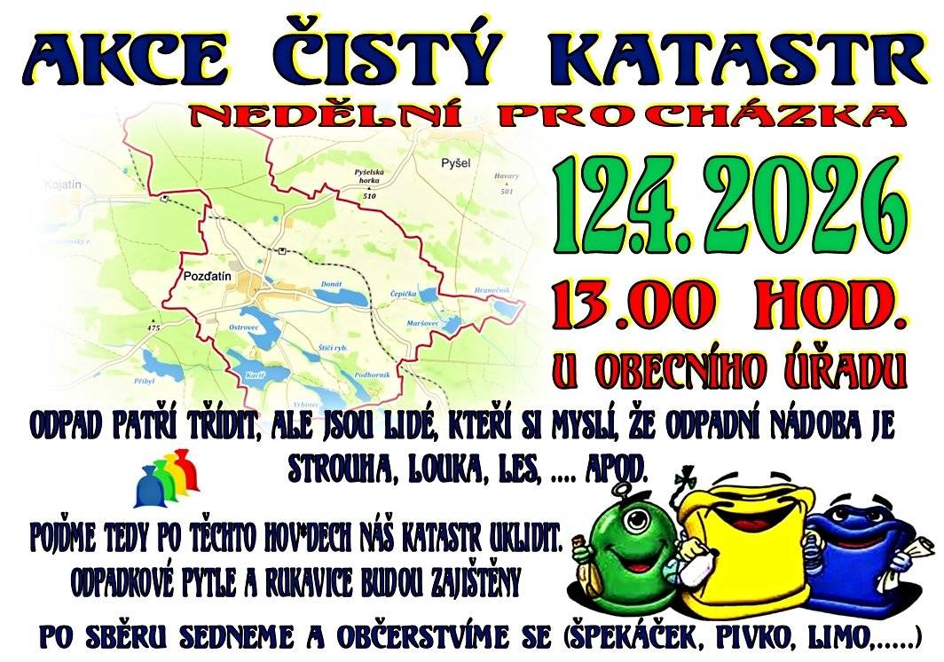 Sraz ve 13.00 u obecního úřadu