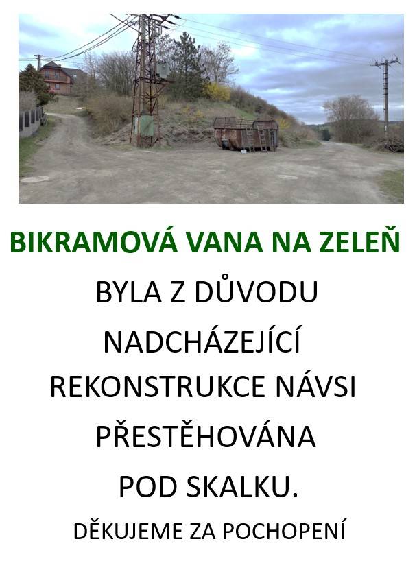 přestěhováno pod skalku