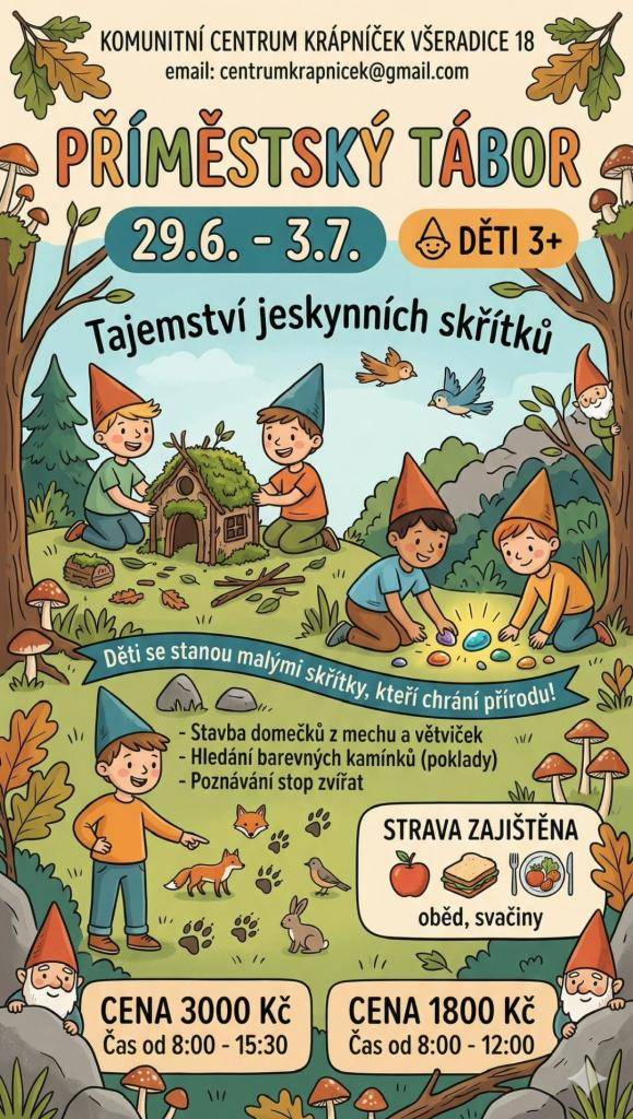 Program je připraven pro různé věkové skupiny.