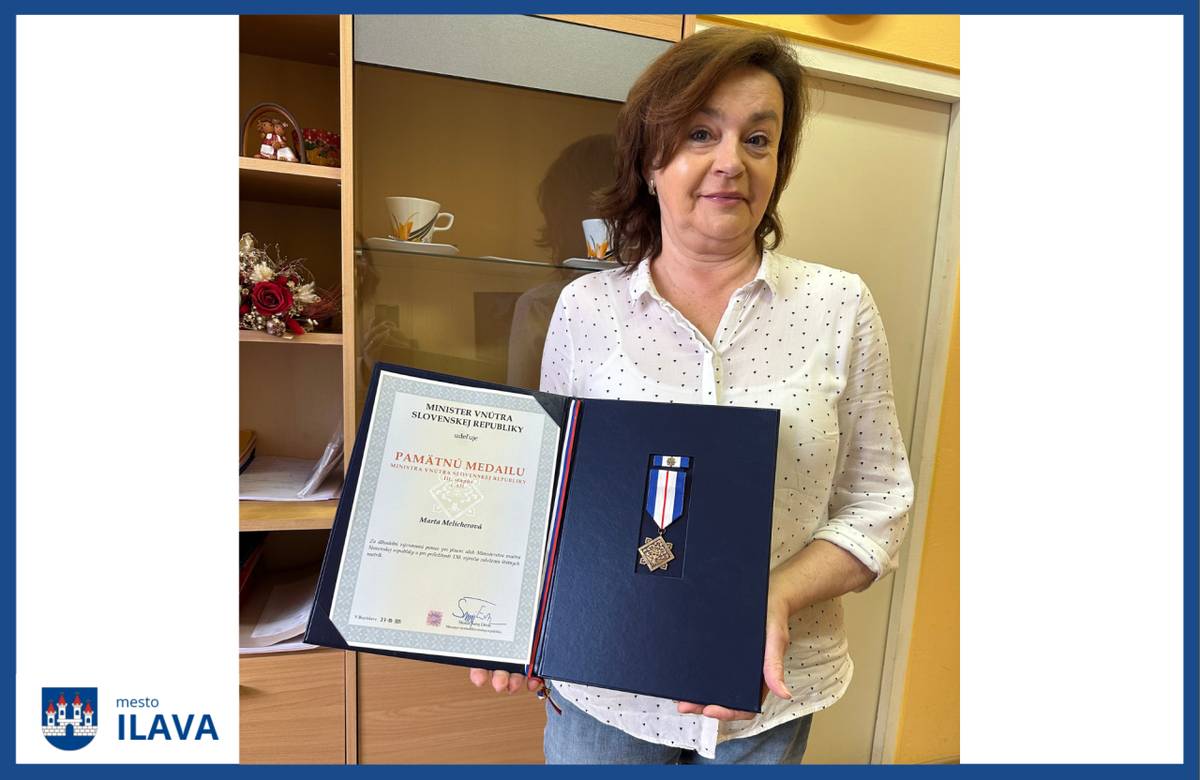 Dlhoročná matrikárka mesta Ilava Marta Melicherová získala pri príležitosti 130. výročia štátnych matrík ocenenia Ministerstva vnútra SR za svoju viac ako 30-ročnú prácu.