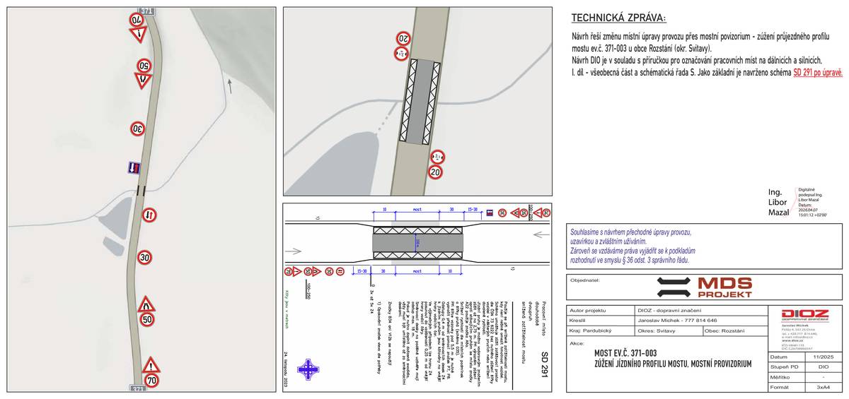Vážení občané,  ve dnech 11.5.2026 - 24.5.2026 bude uzavřena silnice z Rozstání na Linhartice.  V tomto termínu bude probíhat stavba mostního provizoria u rybníčka pana Bárty.  V následujícím období po 24.5.2026 bude doprava řešena zúžením jízdního profilu přes mostní provizorium. Více infromací najdete na www.rozstani.com v sekci Úřední deska.