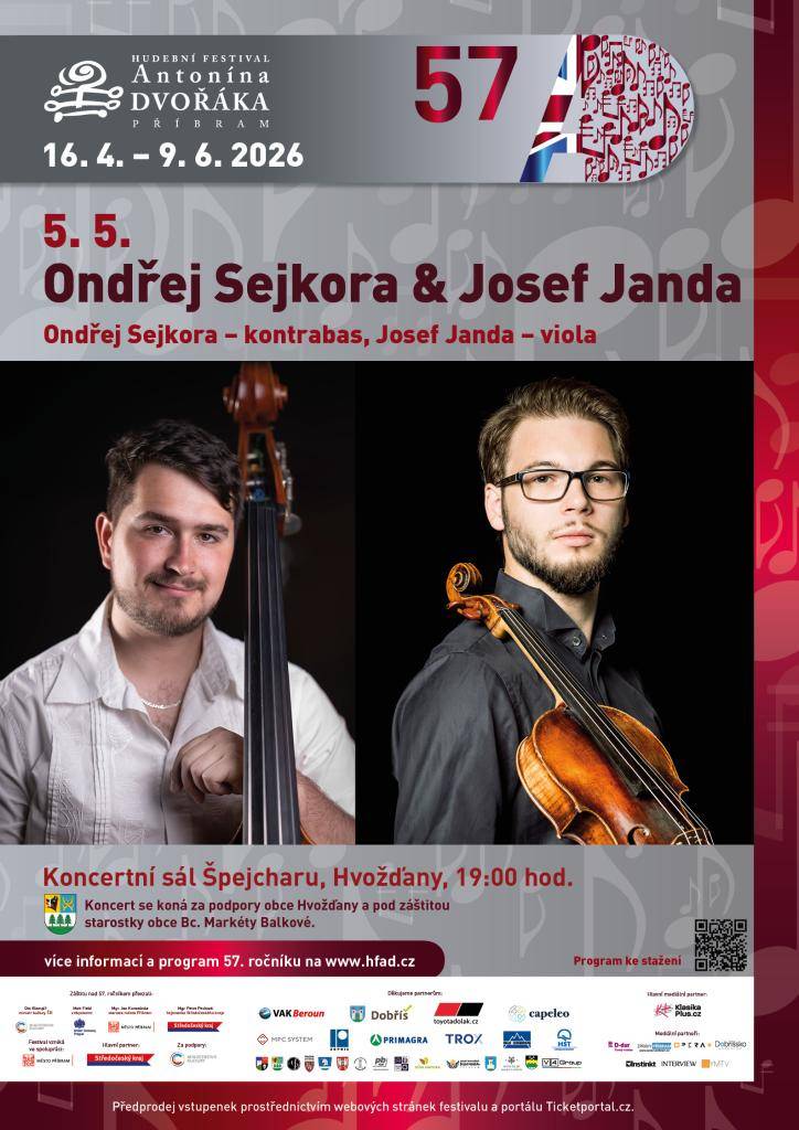 Dne 5. 5. 2026 se uskuteční koncert na Špejcharu Hvožďany. Předprodej na vstupenek na Obecním úřadě Hvožďany.