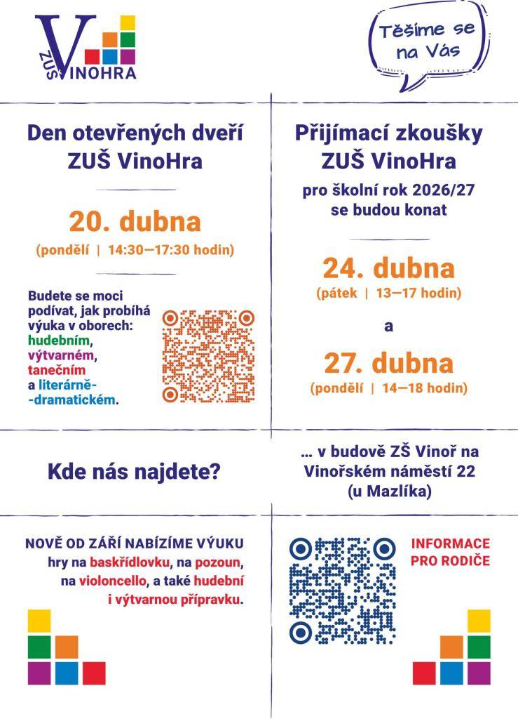 Budova ZŠ Vinoř  Vinořské náměstí 22 (u Mazlíka)  Praha-Vinoř