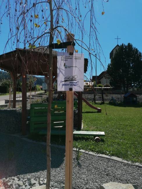 Projekt bol podporený z programu OBNOVA DEDINY