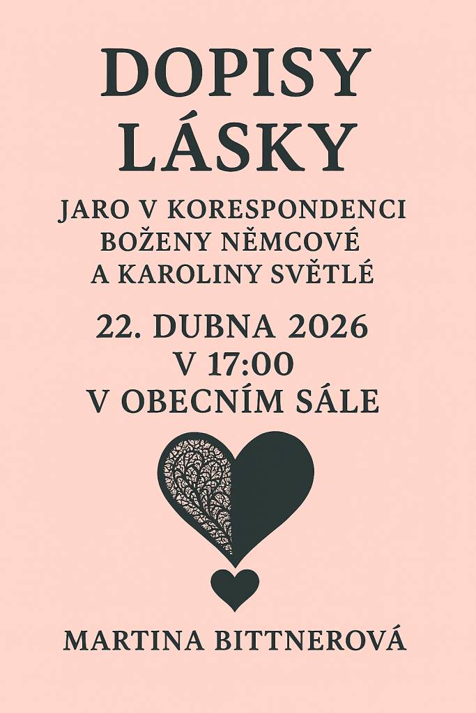 Dopisy lásky - jarní čas v korespondenci Boženy Němcové a Karoliny Světlé