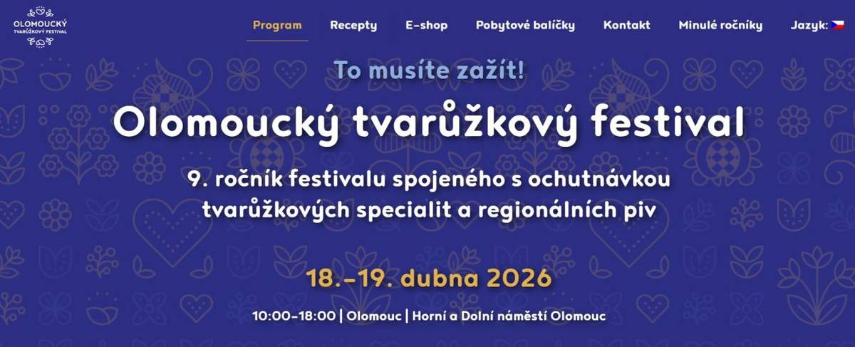 Během víkendu 18. a 19. dubna ožije centrum Olomouce vyzrálou tvarůžkovou oslavou. Olomoucký tvarůžkový festival letos připomene i 150 let od zahájení výroby jedinečného a původního českého sýra v Lošticích rodinou Aloise Wesselse.