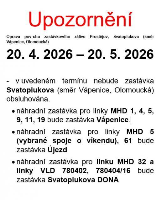 V termínu 20. 4. 2026 – 20. 5. 2026.                               Číst dál...
