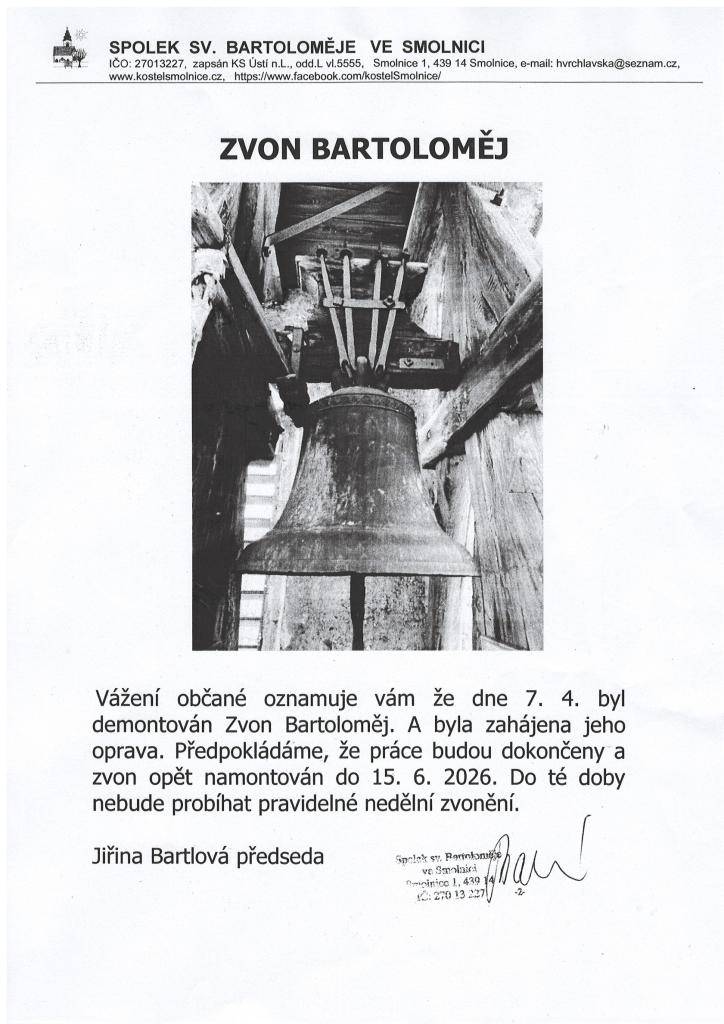 ZVON BARTOLOMĚJ