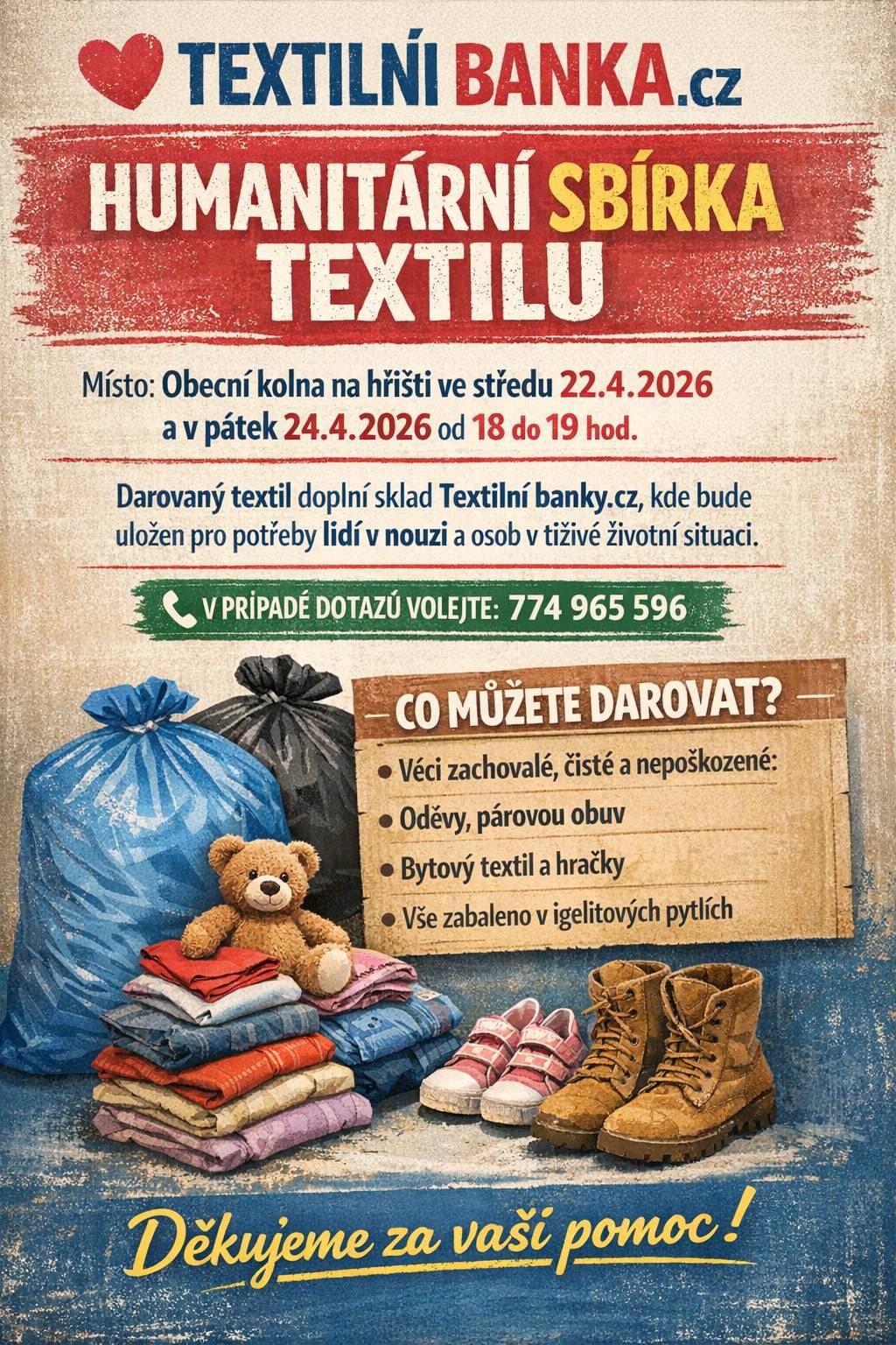 Dobrý den, níže informace