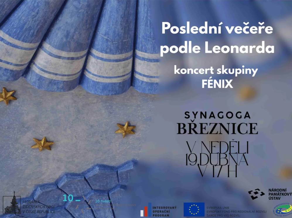 S nevšední produkcí se představí hudební skupina Fénix v březnické synagoze. Vstupenky: https://www.zamek-breznice.cz/cs/akce/132254-synagoga-breznice-posledni-vecere-podle-leonarda-oratorium