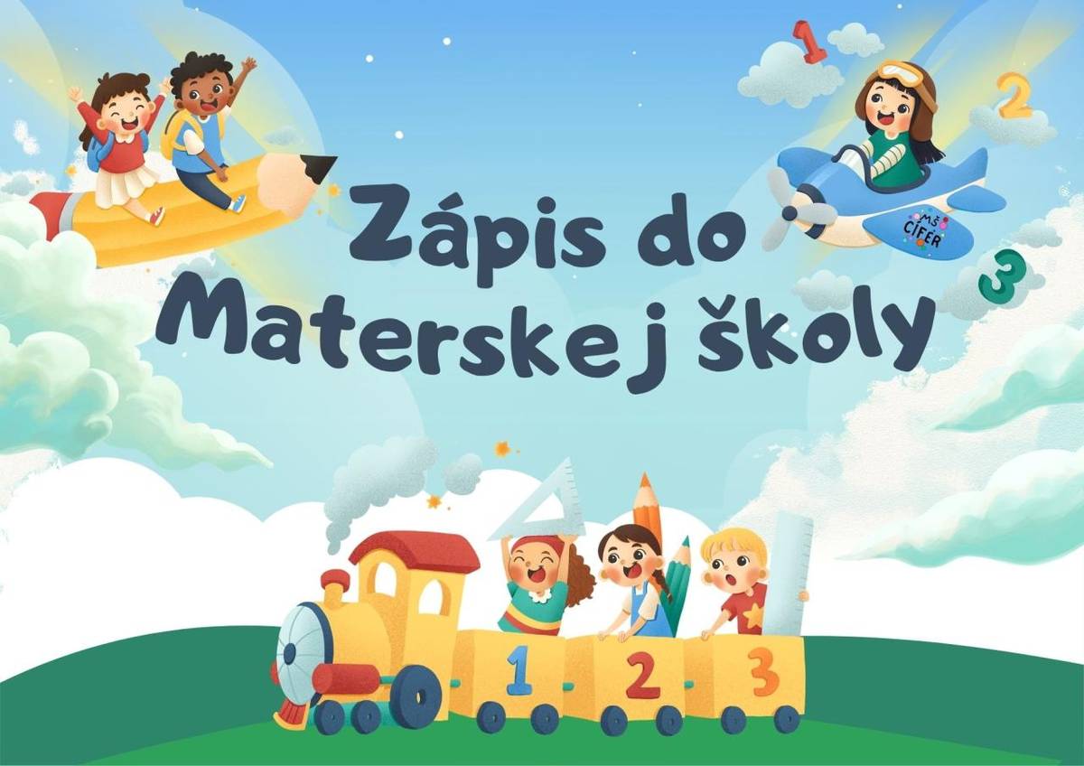 Zápis detí na predprimárne vzdelávanie do Materskej školy v Cíferi sa uskutoční v malej sále Domu kultúry v Cíferi v dňoch:    11. mája 2026 v čase od 9:00 do 12:30 a 12. mája 2026 v čase od 9:00 do 12:00 a od 13:00 do 16:00.