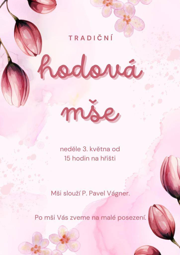 Zveme Vás na hodovou mši. Více informací v přiloženém letáčku.