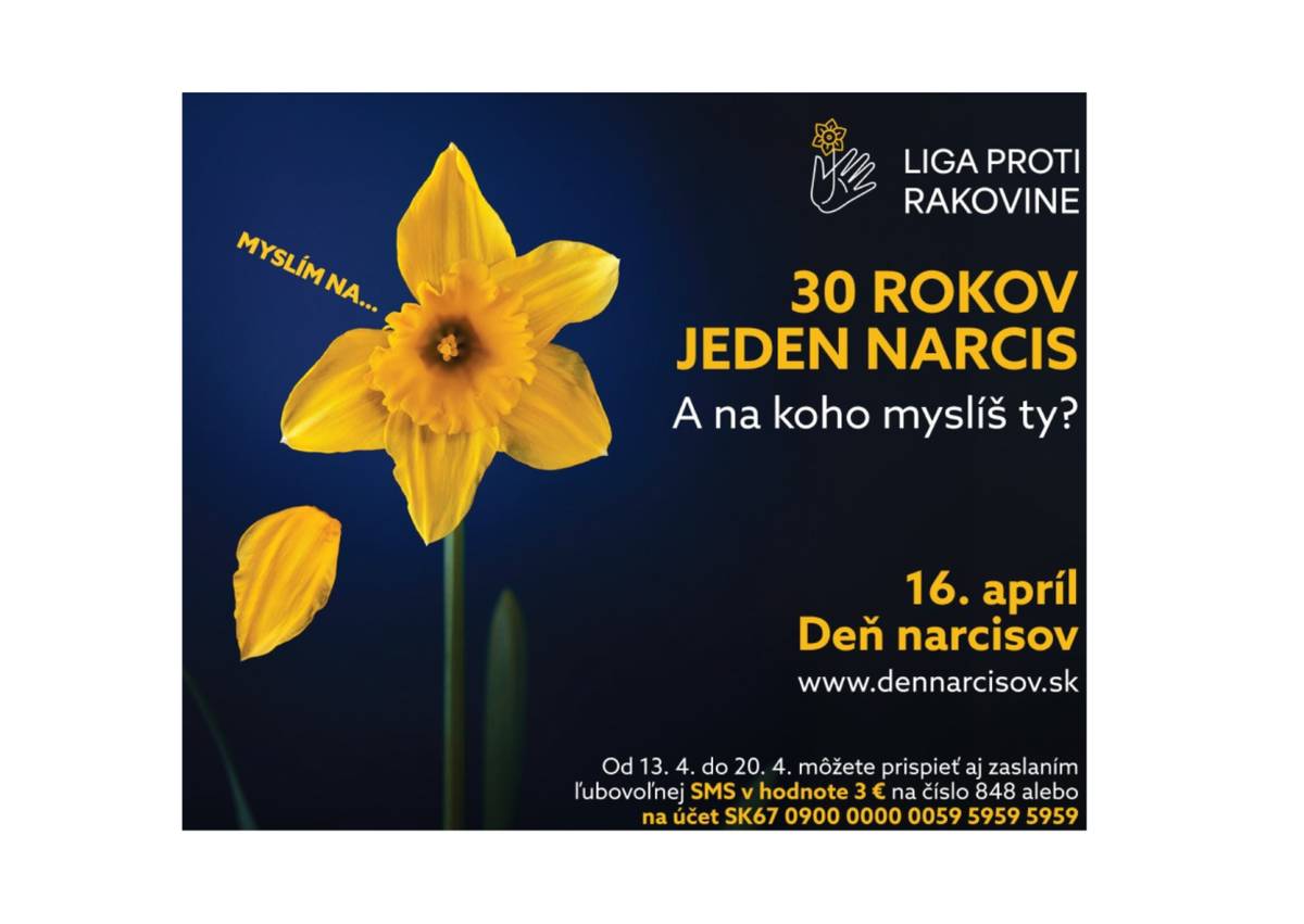 Táto zbierka sa bude v našej obci konať 16. apríla 2026  (štvrtok) v čase od 9:00 hod.  do 13:00 hod. Pripnutím žltého kvetu na znak solidarity prispejeme na liečbu osôb s touto ťažkou diagnózou. Vopred ďakujeme za každý finančný príspevok.