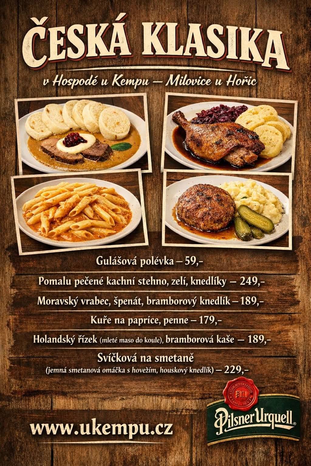O víkendu se na Vás těšíme s tímto menu. Otevřeno sobota od 11-22 hod ( kuchyně do 19:00 hod) , neděle 11-15 hod. 🍽 Svíčková s hovězí rolovanou plecí připravena sous-vide metodou a domácí houskový knedlík 💯💯💯