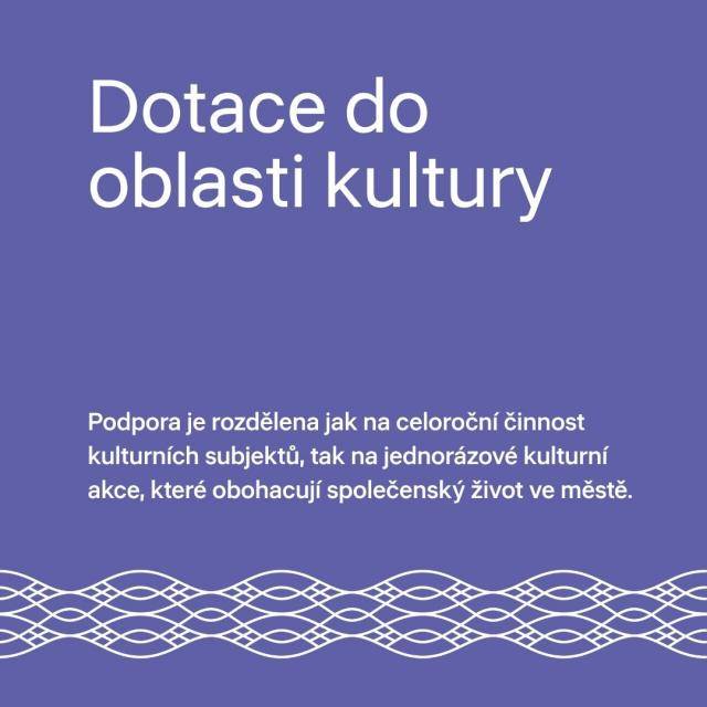 Radní města na svém posledním zasedání schválili poskytnutí finančních dotací v oblasti kultury. Podpora je rozdělena jak na celoroční činnost kulturních subjektů, tak na jednorázové kulturní akce, které obohacují společenský život ve městě.                               Číst dál...