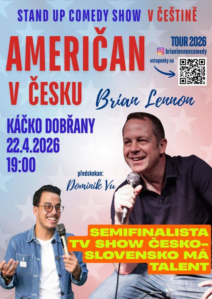 Stand up comedy show v češtině.