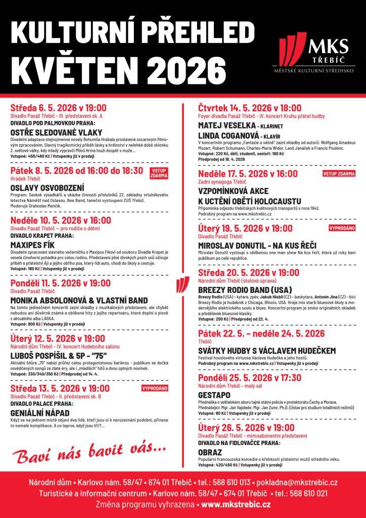 program na květen 2026