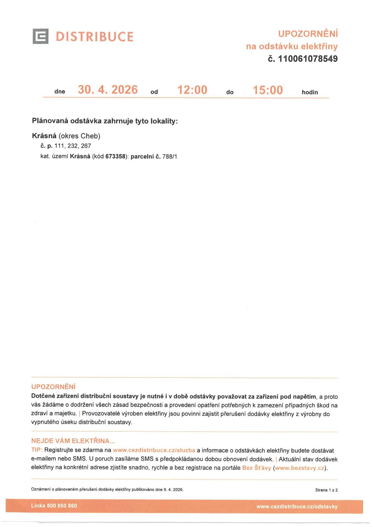 Krásná čp. 111, 232 a 267