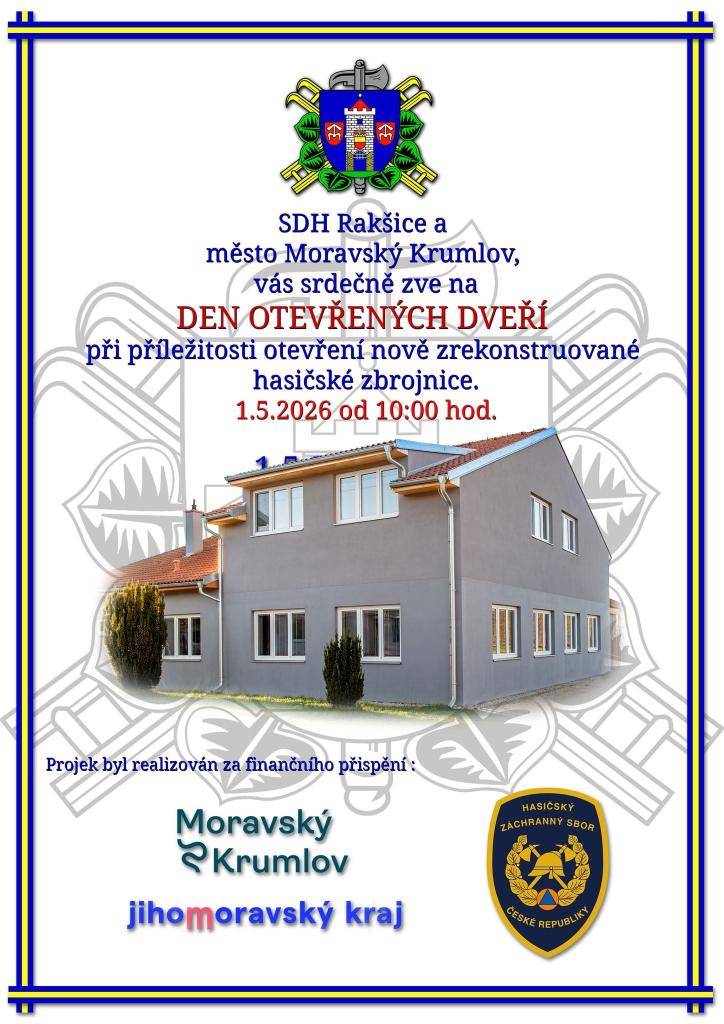 Pozvánka - SDH Rakšice 1.5.2026