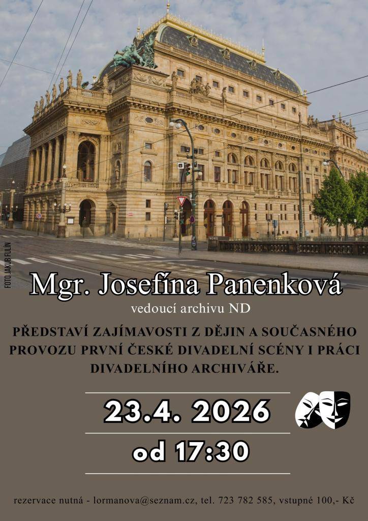 Rezervace nutná na e mailu lormanova@seznam.cz nebo na telefonu 723 782 585    Vstupné 100 Kč