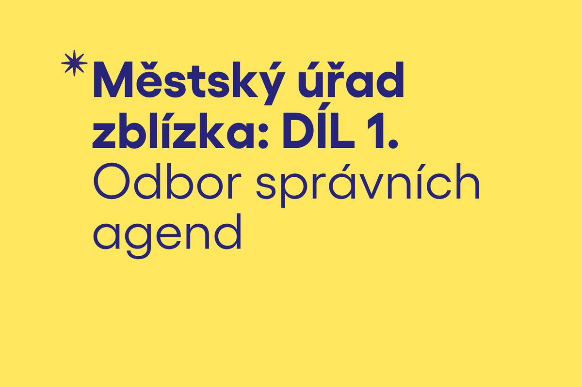 Jak vlastně funguje městský úřad a co všechno jednotlivé odbory zajišťují? Právě na to se zaměří nový seriál, ve kterém chceme postupně přiblížit práci Městského úřadu Benešov a představit jednotlivé odbory i lidi, kteří na nich pracují.