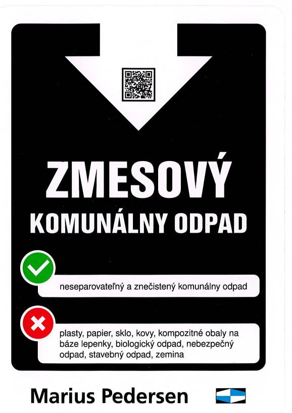 Zber zmesového komunálneho odpadu zo zberných nádob z domácností.