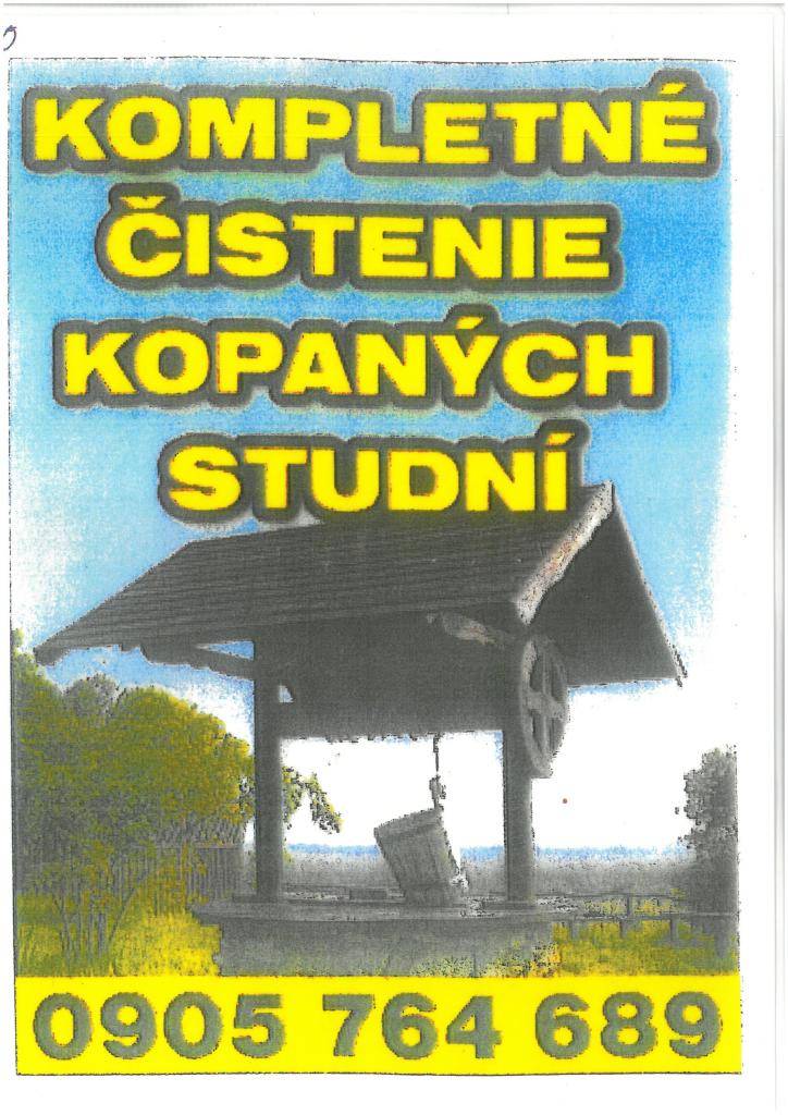 kompletné čistenie kopaných studní