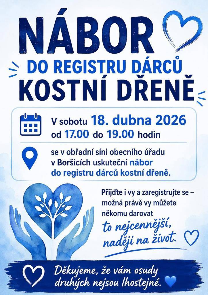 - v sobotu 18.4.2026 Boršice