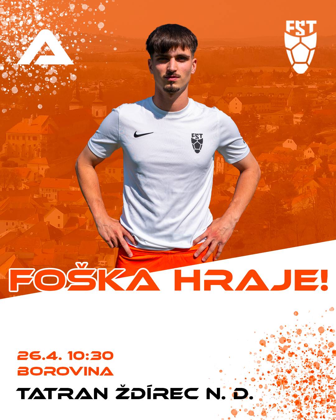 Přijď podpořit náš tým a zažít skvělou fotbalovou atmosféru! ⚽ Zápas: Tatran Ždírec n. D. 📅 Datum: 26. dubna ⏰ Čas: 10:30 📍 Místo: Borovina