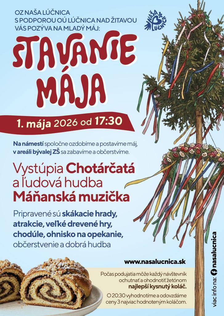 Stavanie mája 1.5.2026 o 17,30h
