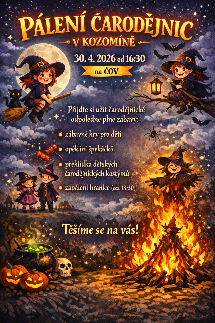 Těšíme se na Vás na oblíbené akci obce Kozomín.