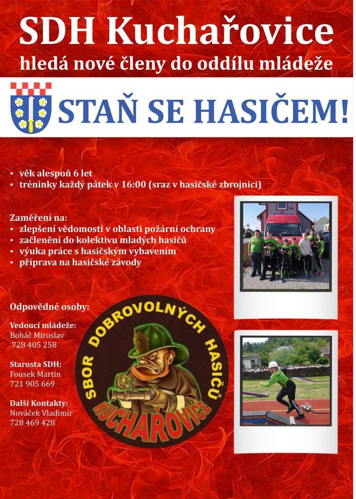SDH Kuchařovice hledá nové mladé hasiče