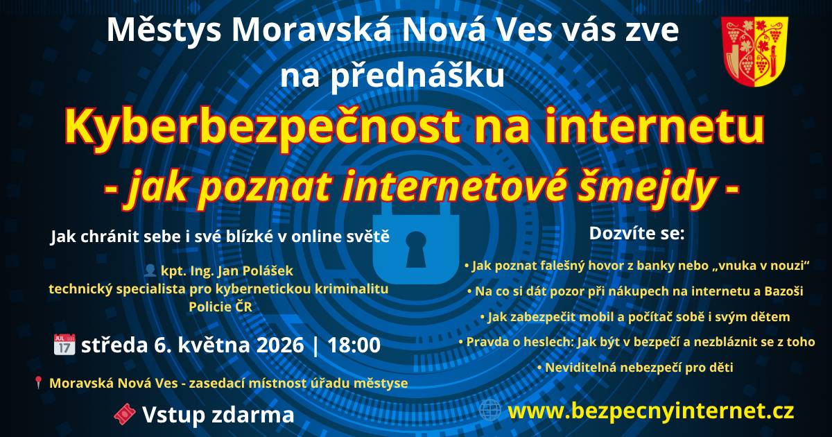 Přednáška kyberbezpečnost na internetu 6.5.2026