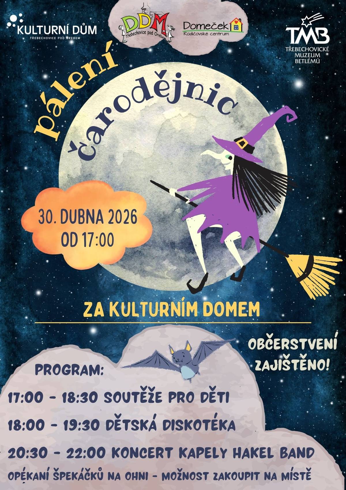 Pálení čarodějnic za Kulturním domem