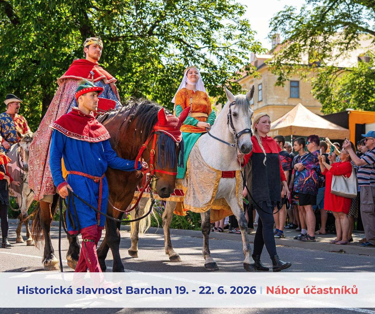 Oznamujeme všem zájemcům, mládeži i dospělým, kteří se chtějí zúčastnit historických průvodů při slavnosti Barchan 2026, že svou účast mohou nahlásit v Městské knihovně v Jemnici – a to osobně nebo telefonicky na číslech 702 090 434 nebo 568 450 788. Přihlásit se mohou také písemně na e-mailové adrese knihovna@mesto-jemnice.cz nebo zprávou přes Messenger Městské knihovny Jemnice.