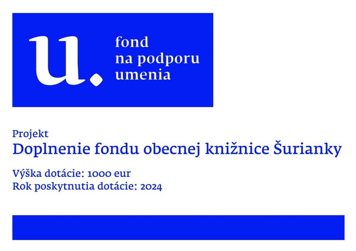 Doplnenie fondu obecnej knižnice Šurianky