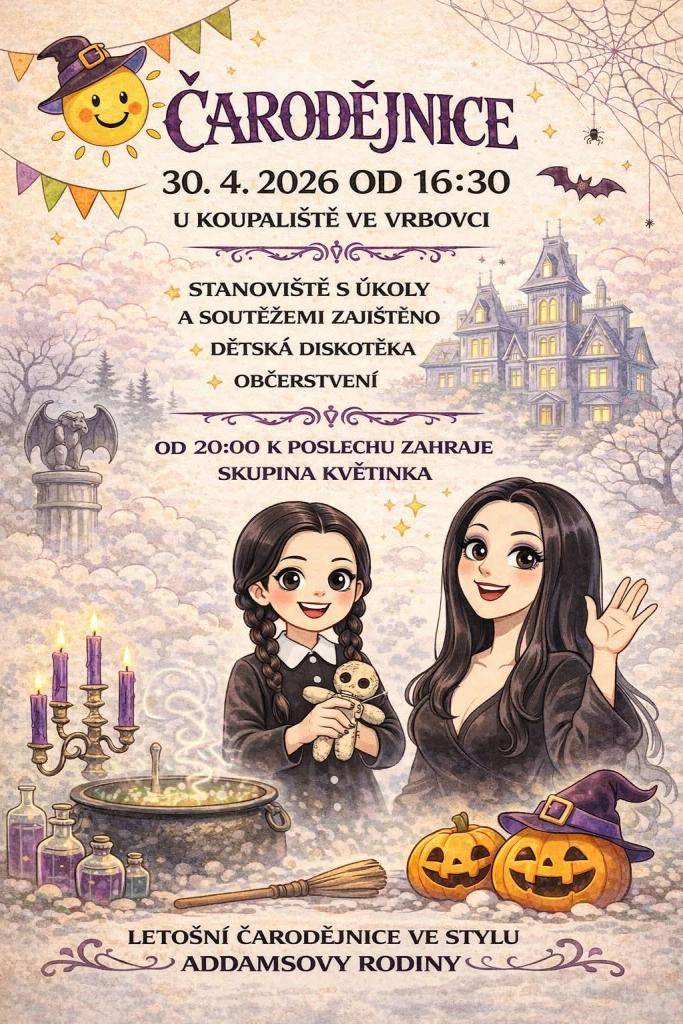 louka u koupaliště. Detaily v přiloženém plakátku.