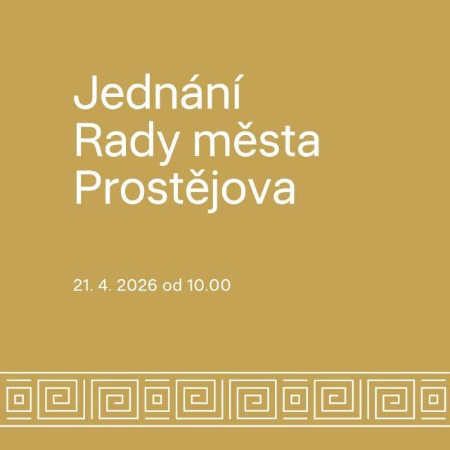91. schůze Rady města Prostějova se bude konat dne 21. 4. 2026 od 10:00 hod. v jednací místnosti č. 5 v přízemí radnice v Prostějově, nám. T. G. Masaryka 130/14.                               Číst dál...