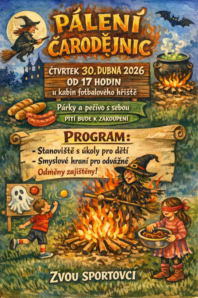 ČTVRTEK 30.4.2026 OD 17 HODIN