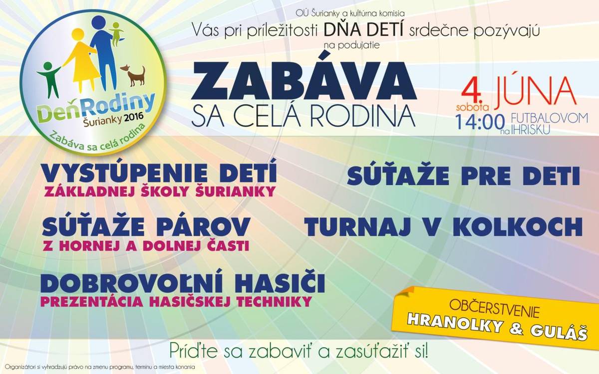DEŇ RODINY 2016