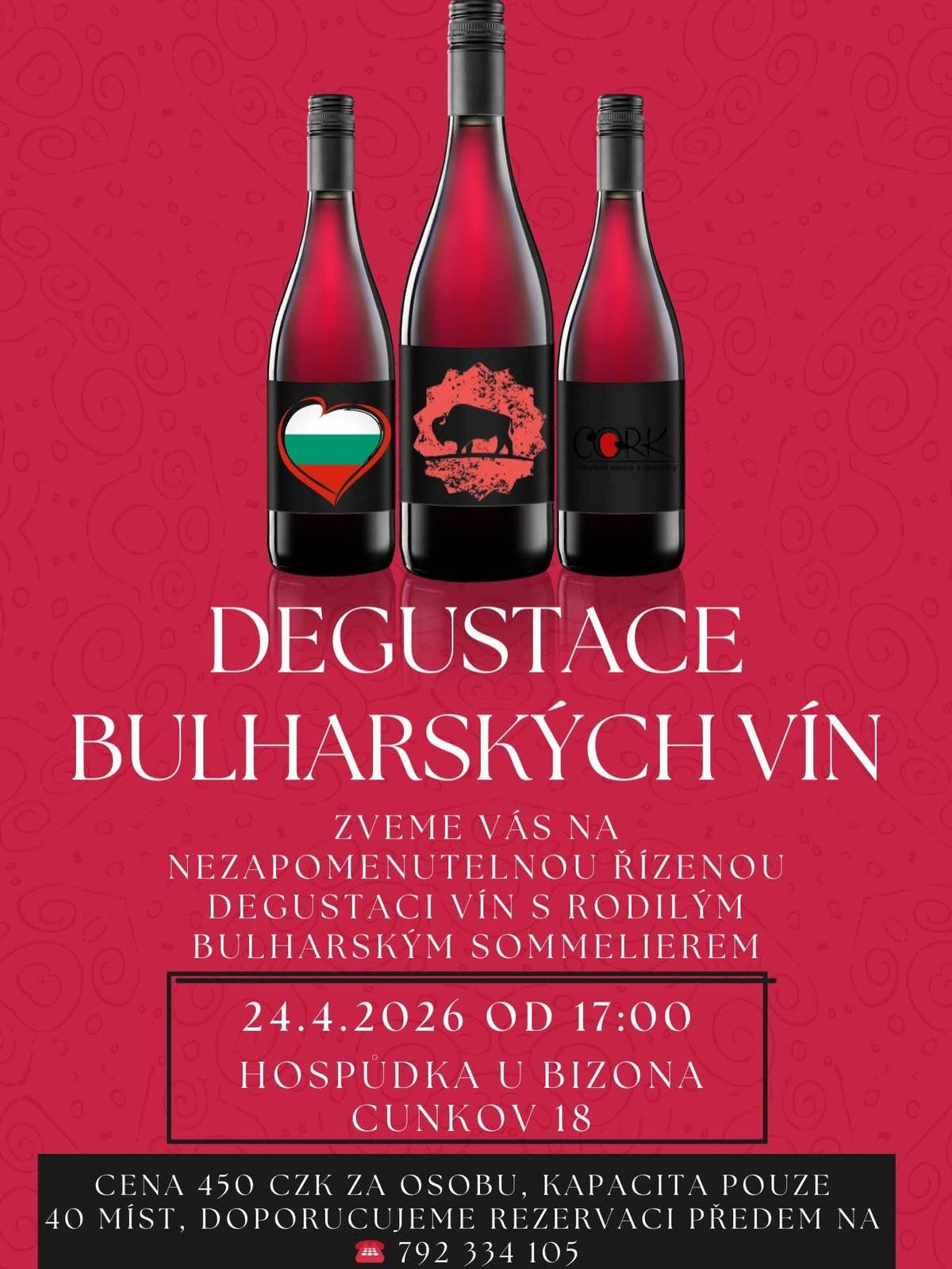 24. dubna 2026 od 17:00 hod. - U Bizona Cunkov