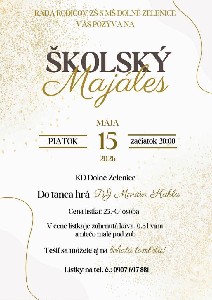 Školský majáles 15.05.2026