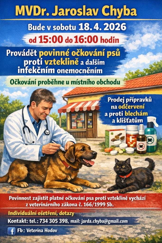 Očkování psů Nárameč