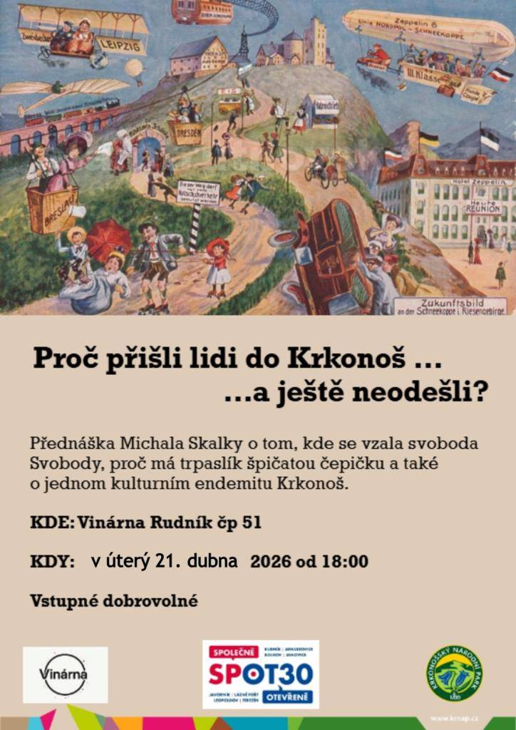 Spolek SPOT30 vás srdečně zve na čtvrté setkání z cyklu „Život s KRNAPem“.