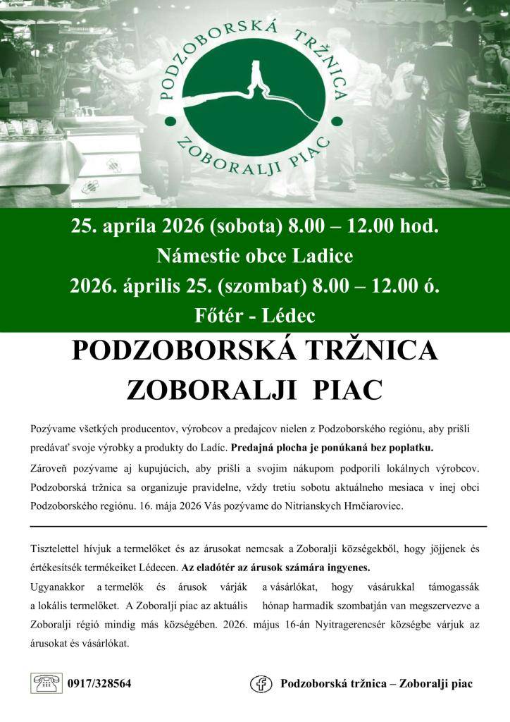 Srdečne Vás pozývame tento krát do obce Ladice.  Szeretettel meghívunk mindenkit Lédecre.