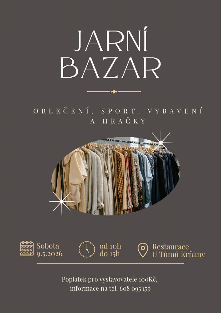 Jarní bazar Krňany 9.5.2026