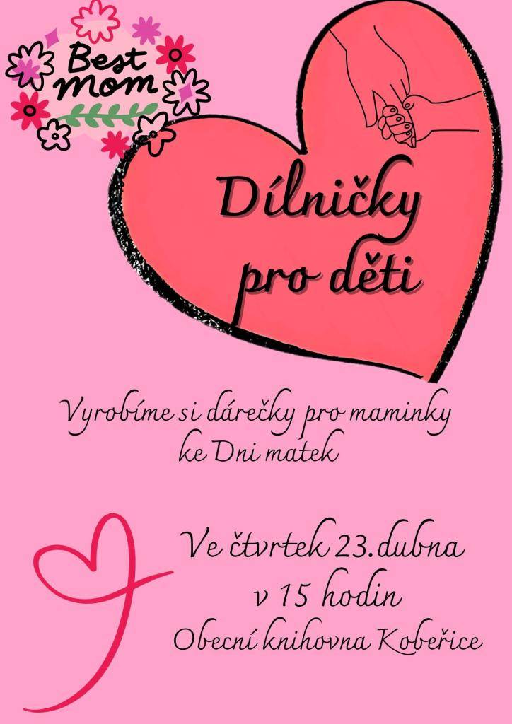 Výroba dárečků pro maminky ke Dni matek.